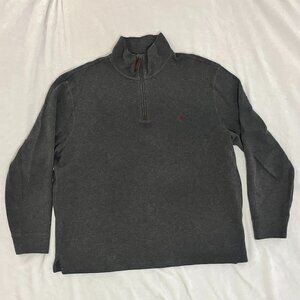 Polo Ralph Lauren Pullover Mock 1/4 Zip Neck Long Sleeve Sweater Shirt Sz: XL